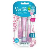 Gilette Venüs Treasures 3 Bıçaklı Traş Bıçağı 3 Lü Pembe