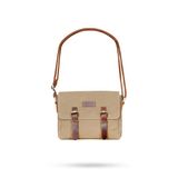 Gillario Design 01 Kanvas - Deri Camel Postacı Çanta