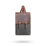 Gillario Design 02 15.6 Inch Siyah Kanvas (Deri Kapak) Laptop Sırt Çantası