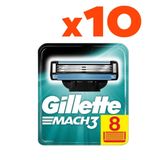 Gillette 10'lu Mach 3 Yedek Başlık 8 Adet Tıraş Bıçağı