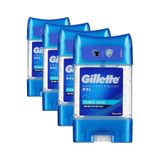 Gillette Antiperspirant Stick Deodorant Clear Jel Power Rush 70 Ml - 4 adet