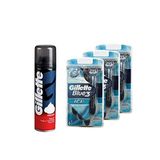 Gillette Blue 3 6lı Ice Paket X 3 + Köpük Hediye