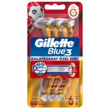 Gillette Blue 3 Kullan At Tıraş Bıçağı 6lı Galatasaray Taraftar Paketi