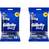 Gillette Blue2 Kullan At Tıraş Bıçağı 10'lu -2 Adet Tüm Ciltler İçin Hassas Kullanım
