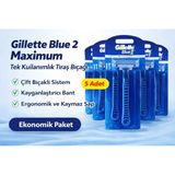 Gillette Blue2 Maximum 5'li Tıraş Bıçağı