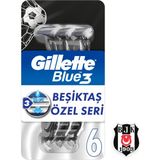 Gillette Blue3 6'lı Beşiktaş Taraftar Paketi Konforlu Sistem Tıraş Bıçağı