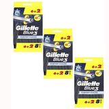Gillette Blue3 Comfort Slalom 3 Adet 6+2'li Kullan At Tıraş Bıçağı
