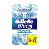 Gillette Blue3 Cool Açık Mavi Kullan At Vakumlu 6+2 Set