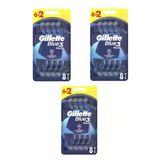 Gillette Blue3 Plus Tıraş Bıçağı 6+2 Li 3 Adet