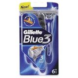 Gillette Blue3 Regular Tıraş Bıçağı 6'Lı - 3 Bıçaklı, Comfortgel Teknolojisi 2'Li Ekonomik Paket