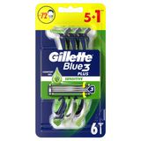 Gillette Blue3 Sensitive Kullan At Tıraş Bıçağı 6'Lı (4'Li Paket)