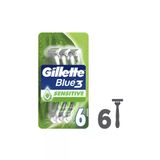 Gillette Blue3 Sensitive Kullan At Tıraş Bıçağı, 6'lı