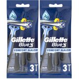 Gillette Blue3 Slalom Kullan At Tıraş Bıçağı 3'lü 2li paket