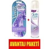 Gillette Breeze Comfortglide Tıraş Makinesi + 2 Yedek Tıraş Bıçağı + Satin Care Tıraş Jeli 200 Ml - 1
