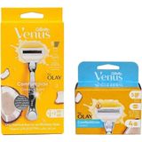 Gillette Comfortglide Olay Tıraş Makinesi + 6 Adet Yedek Tıraş Bıçağı