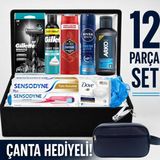 Gillette Damat Bohçası Nişan Bohçası Erkek Bakım Seti Tıraş Bıçağı Damat Sandığı