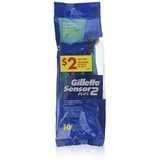 Gillette Erkek Sensor 2 Plus Tek Kullanımlık Tıraş Makinesi (10 Adet)