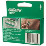 Gillette Erkek vücut tıraş bıçağı, 4 üçlü bıçaklı gövde tıraş bıçağı