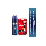 Gillette Fusion 5 Power Pilli Tıraş Makinesi + Fusion Proglide Shave Gel 200 ml Tıraş Jeli