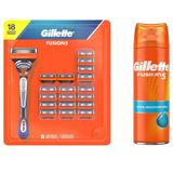 Gillette Fusion 8'li Yedek Tıraş Bıçağı + 200 ml Tıraş Jeli