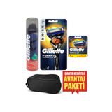 Gillette Fusion Flexball Makina 1 Up + Fusion 4 Lü Bıçak + Tıraş Jeli 200 Ml