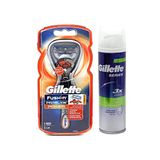 Gillette Fusion Flexball Power Makine 1 UP + Sensitive Köpük 250 ml