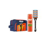 Gillette Fusion H+4 + Fusion Jel 200ML + Çanta