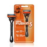 Gillette Fusion manuel tıraş bıçağı, erkekler için, mükemmel tıraş ve mükemmel sakal şekli için şekillendirici arka bıçaklı