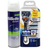 Gillette Fusion Proglide 5 Up Tıraş Makinası + Sensitive Köpük 250 ml