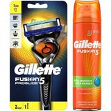 Gillette Fusion Proglide Makine + 2 Bıçak Ultra Hassas 200ml Tıraş Jeli