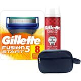 Gillette Fusion Start 8 Li Yedek Tıraş Bıçağı + Gillette Proglide 250 ml Köpük + Çanta