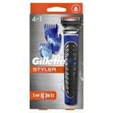Gillette Fusion Styler 4'ü 1 Arada Hassas Vücut Tüyü ve Sakal Düzeltici Tıraş Makinesi