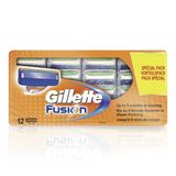 Gillette Fusion Tıraş Bıçakları, 12 Parça, Değer Paketi