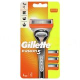 Gillette Fusion Tıraş Makinesi + Yedek Başlık 4'lü