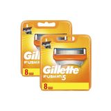 Gillette Fusion Yedek Başlık 8'li x 2 Adet
