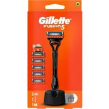 Gillette Fusion5 Tıraş Makinesi ve Yedek Bıçağı 5'li + Tıraş Bıçağı Standı