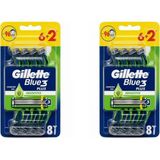 Gillette Gilette Blue3 Plus Tıraş Bıçağı Sensitive 8 'li -2 Paket - Diğer