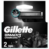 Gillette Mach 3 Charcoal Yedek Tıraş Bıçağı 2'Li