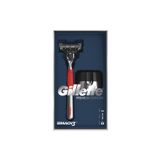 Gillette Mach 3 Makine + Manyetik Stand Red Edition