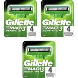 Gillette Mach 3 Sensitive 3x4 Adet Yedek Tıraş Bıçağı