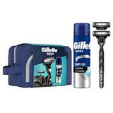 Gillette Mach3 Charcoal Makine&Fusion Jel 200 ml+Çanta