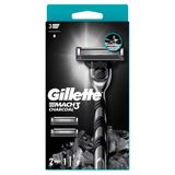 Gillette Mach3 Charcoal Tıraş Makinesi + 2 Adet Yedek Tıraş Bıçağı