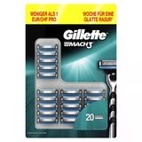 Gillette Mach3 Erkek Tıraş Bıçağı, 20'Li Paket