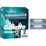 Gillette Mach3 Erkek Yedek Tıraş Bıçağı 2'li – Dayanıklı Çelik Bıçaklar, Hassas ve Konforlu Tıraş Deneyimi