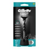 Gillette Mach3 Kömür Makine + 6 Yedek Tıraş Bıçağı (3'Li Paket)