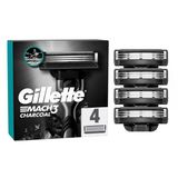 Gillette Mach3 Kömür Yedek Tıraş Bıçağı 4'Lü (5'Li Paket)