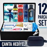 Gillette Mach3 Sport Damat Bohçası Nişan Bohçası Erkek Bakım Seti Tıraş Bıçağı Damat Sandığı