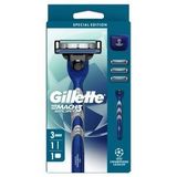 Gillette Mach3 Sport Tıraş Makinesi + 3 Yedek Bıçak Seyahat Seti