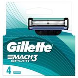 Gillette Mach3 Sport Yedek Tıraş Bıçağı 4 Adet (2'Li Paket)