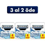 Gillette Mach3 Start 4'lü Yedek Tıraş Bıçağı Erkekler İçin DuraComfort Özellikli Hassas Tıraş